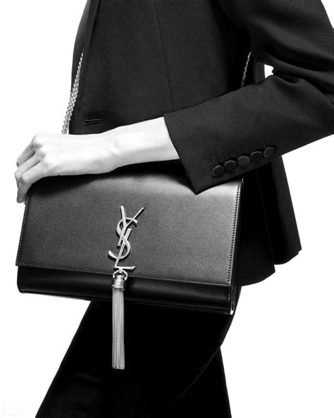 ysl classic medium monogramme tassel satchel|KATE MEDIUM TASSEL IN GRAIN DE POUDRE EMBOSSED .